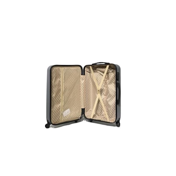 CELIMS FRANCE - Mellanstor Urban Resväska 65cm | Robust ABS | 4 hjul 360° | Inbyggd lås | Grå Grå