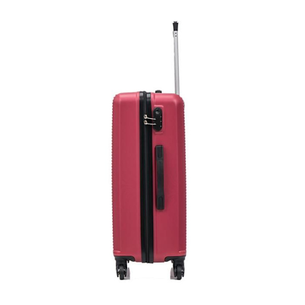 CELIMS FRANCE - Med Resväska 65cm | Weekendväska | ABS | 4 hjul 360° | Inbyggt lås | Bordeaux Bordeaux