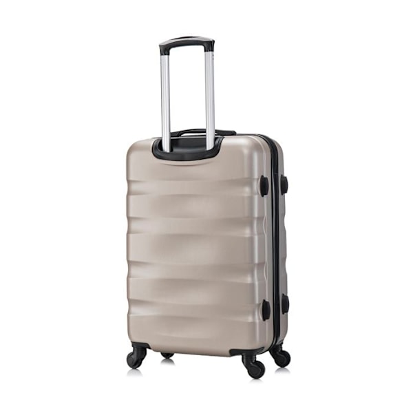 CELIMS FRANCE - Set av resväskor 5 Delar Aerowave | Resväskeset | Lås | Lätt och Styv | Champagne Champagne