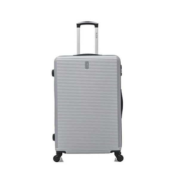 CELIMS FRANCE - Stort Weekend Kuffert 75cm | Indchecket Kuffert 23kg | Indbygget Lås | ABS | Grå Grå