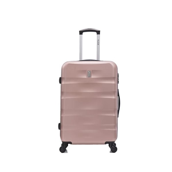 CELIMS FRANCE - Mellem Størrelse Kuffert 65cm Aerowave | ABS | 4 hjul 360° | Indbygget Lås | Rose Guld Rosa
