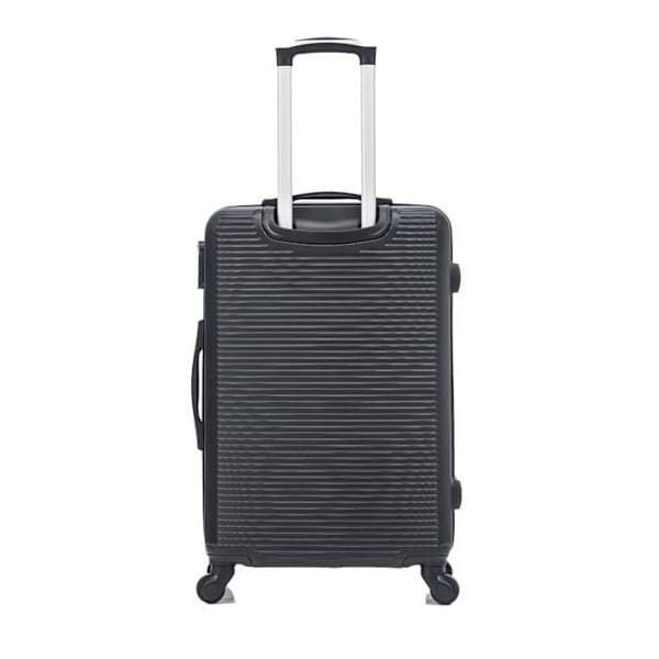 CELIMS FRANKRIG - Stort Kuffert 75cm Weekend | Indtjekket Kuffert 23kg | Indbygget Lås | ABS | Sort Svart