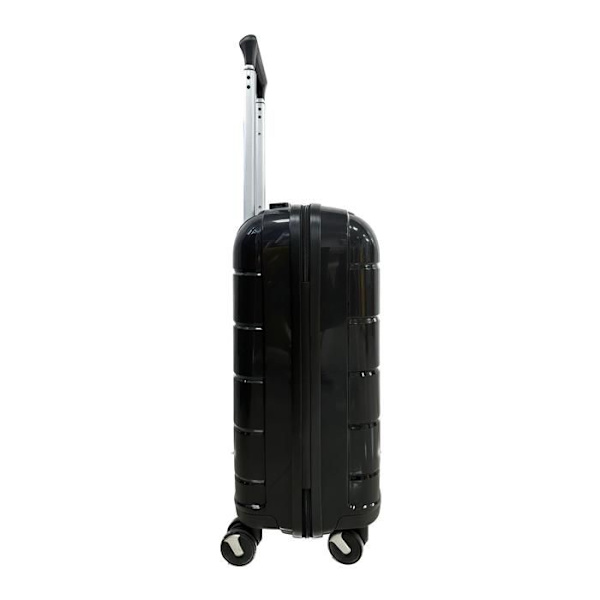CELIMS FRANCE - Mellanstor resväska i polypropylen | Bagage storlek 65cm | TSA | Mellanstor resväska i polypropylen | Svart Svart