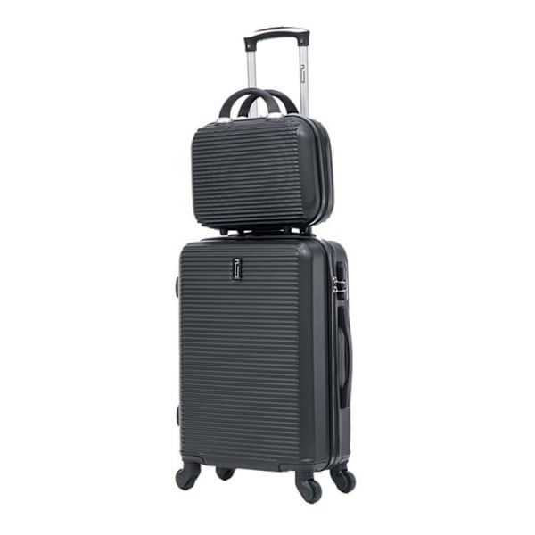 CELIMS RANSKA - 55x35x25 Easyjet-kätevä matkalaukku viikonloppureissulle | 55 cm matkalaukku | ABS matkalaukku | Integroitu lukko | Musta Svart