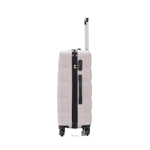 CELIMS FRANCE - Kabinväska 55x35x25 Easyjet med Vanity Aerowave | Kabinväska 55cm | ABS | Inbyggd lås | Grå Grå