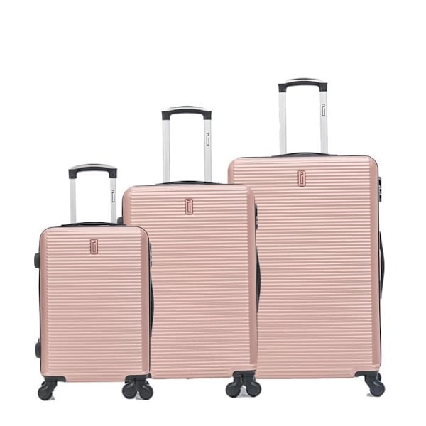 CELIMS FRANCE - Set med 3 Väskor | Väsksats | ABS | Roséguld Rosa