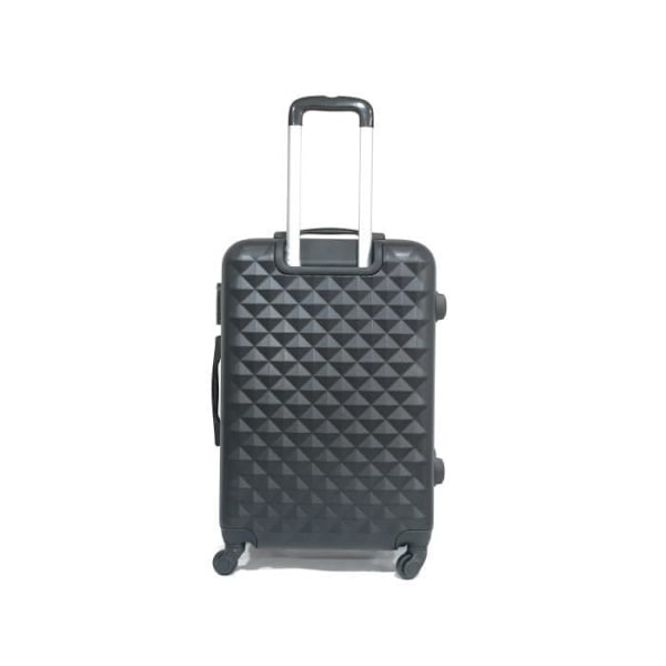 CELIMS FRANCE - Mellem Urban Kuffert 65cm | Robust ABS | 4 hjul 360° | Indbygget lås | Sort Svart