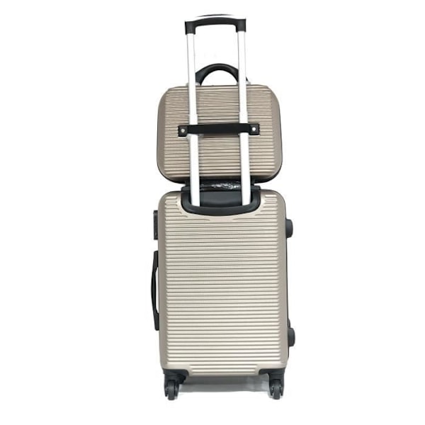 CELIMS RANSKA - 55x35x25 Easyjet käsimatkatavara matkalaukku Vanity Week-End | 55 cm käsimatkatavara | ABS matkalaukku | Integroitu lukko | Kupari Champagne
