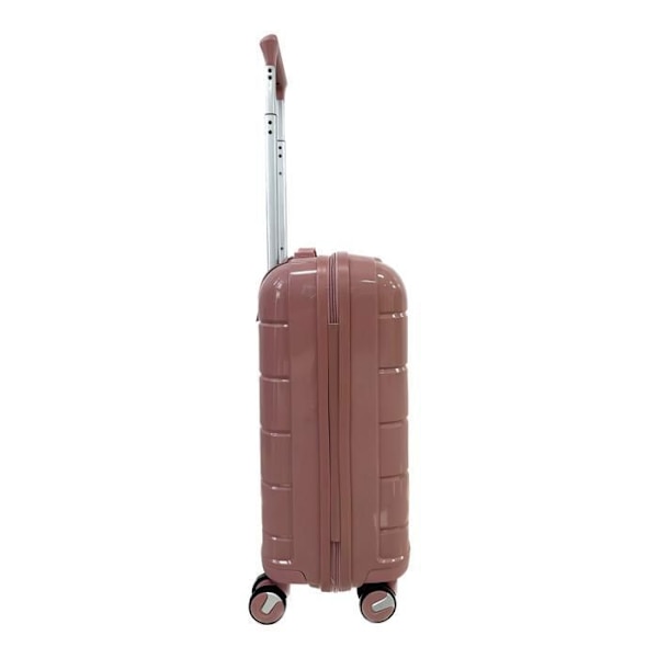 CELIMS FRANCE - Mellanstor resväska i polypropylen | Bagage storlek 65cm | TSA | Medelstor resväska i polypropylen | Rosa Rosa