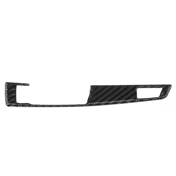 Kolfiber Växelspaksknapp Panel Trim Cover Passar F07/ F10/ F25/ F26 2009‑2016 LHDA (Enkel Brytare)