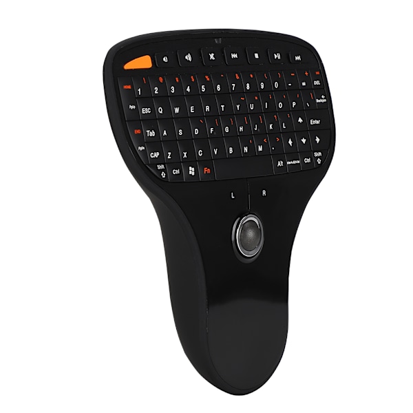 2.4G trådløst mini-USB QWERTY-tastatur med trackball - Multimedietastatur til TV og computer