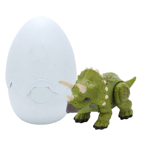 Smart Dinosaurägg Leksak Levande Dinosaurkläckningsleksak med Trycksensorlampa för Pojkar Flickor Triceratops