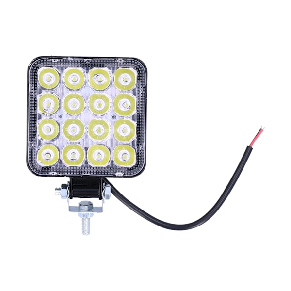 16LED Arbetslampa 48W IP68 Vattentät Tetragonum Universell Modifiering för Bil Motorcykel
