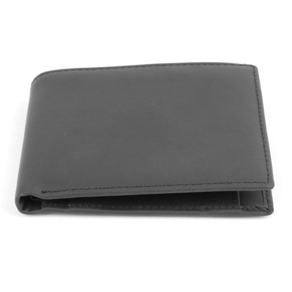 RFID Blocking Security Wallet Black Cow Leather Anti Skimming Wearproof Male Wallet for Men