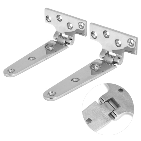 2 stk T-form dørhængsel 316 rustfrit stål Heavy Duty Universal Marine Boat Hardware 6x3in
