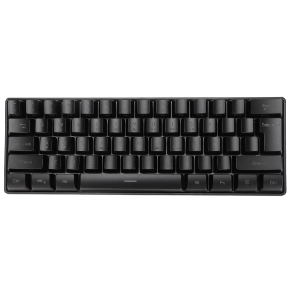 Gamingtangentbord Bärbart bakgrundsbelyst 61 nycklar Kabelanslutet svart USB PC-tangentbord för hemmakontor Laptop Arbetsspel