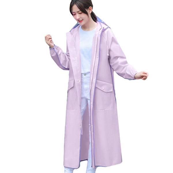 Electric Scooter Rain Poncho Waterproof Reusable EVA Women Full Body Raincoat For Adults Outdoor L 116cm for 160‑170cm Height