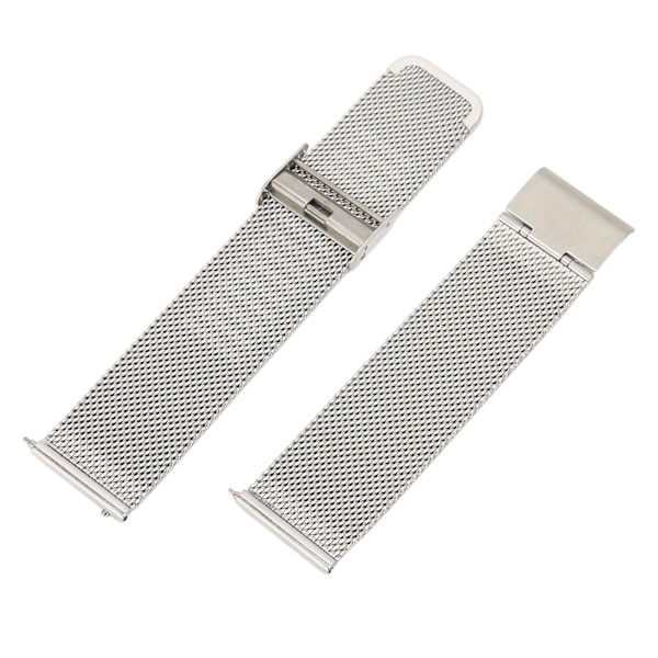 22 mm:n ruostumattomasta teräksestä valmistettu ranneke, verkkomainen kellohihna, pikalukitus, universaali solki Amazfit GTR 3:lle (hopea)
