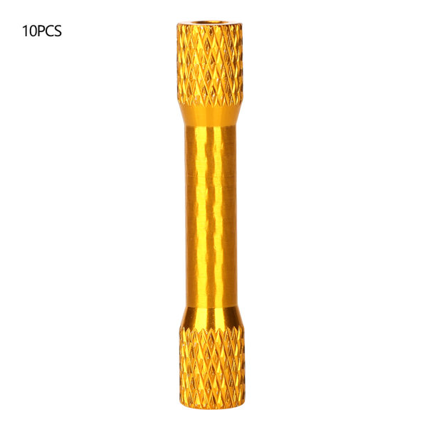 10 Pcs Standoff M3x35mm Anodized Aluminum Alloy Internal Thread Column Spacer for DroneGolden