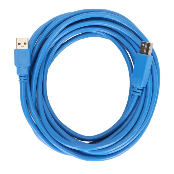USB 3.0-kabel A til B hann til hann høyhastighets firkantet åpning Skrivertilbehør 5 meter