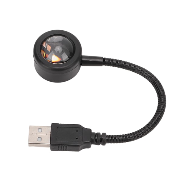 USB Stjerne Natlampe 5V 0.15W Multi Mode Romantisk Universal Solnedgangslampe til Biltag Hus
