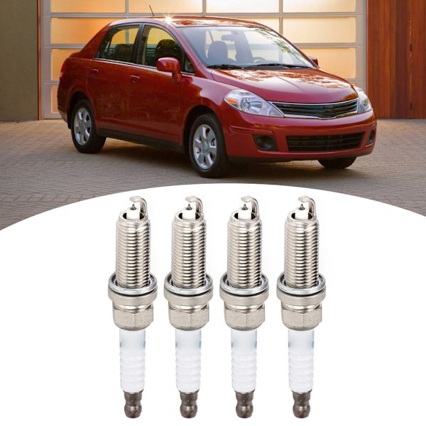 4 stk. tændrør passer til Nissan Versa 2009-2010 1.6L L4 FXE20HE11 erstatning