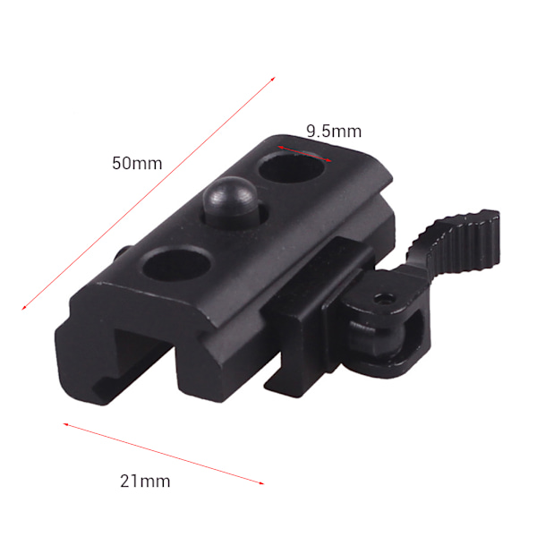 Jakt Adapter Passar 20mm Picatinny Weaver Rail Skytte Sling Swivels Stud Verktyg Anslutning Armatur Adapter