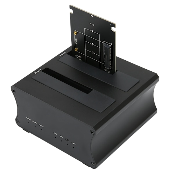 USB3.0 Ekstern Harddisk Dockingstasjon Kopiering Offline Kloningsfunksjon Dobbel Bay HDD Dockingstasjon 100V til 240V EU Plugg