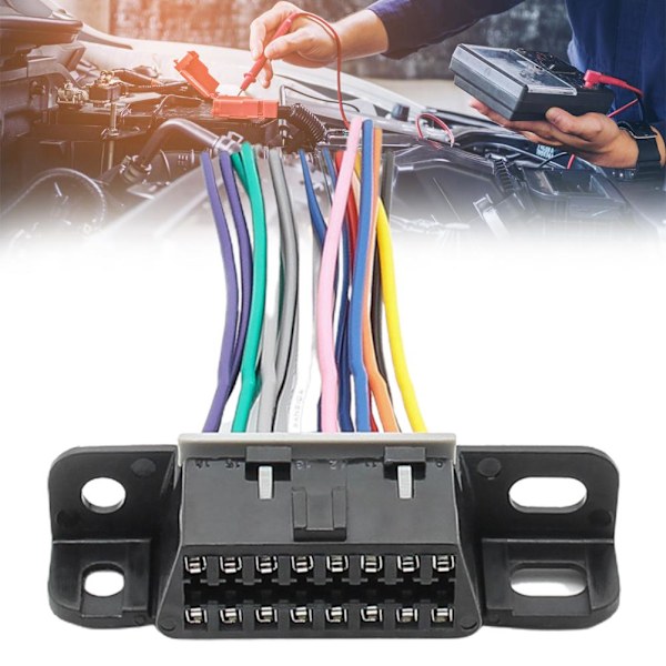 16-stifts OBD2-kabel hona förlängningskontakt OBD2-adapterkabel