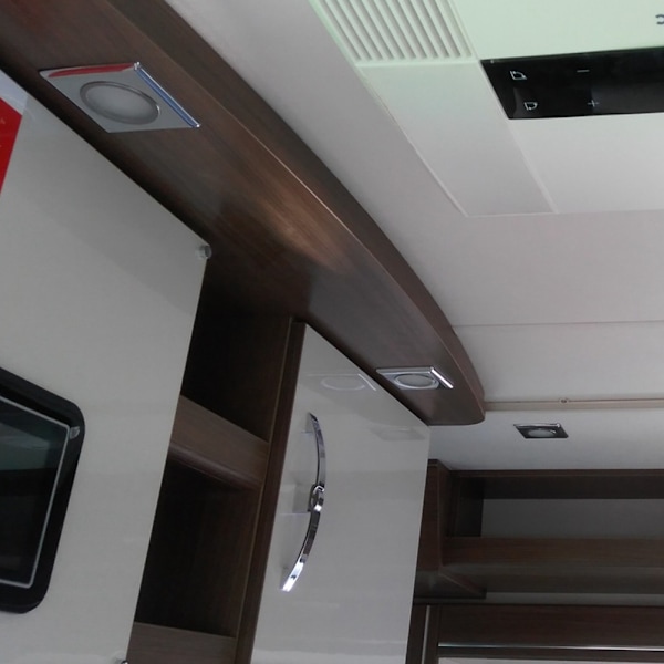 Firkantet LED Innvendig Taklampe Lavspenning Tak Dekorativ Lampe Ombygging for RV Yacht 24V