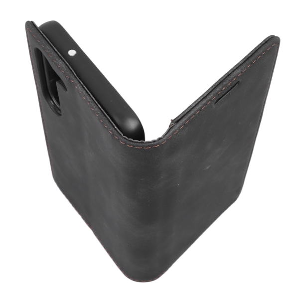 Flip PU-nahkainen phone case Flip- phone case korttitelineellä, joka tarjoaa kattavan suojan, musta Samsung S23:lle