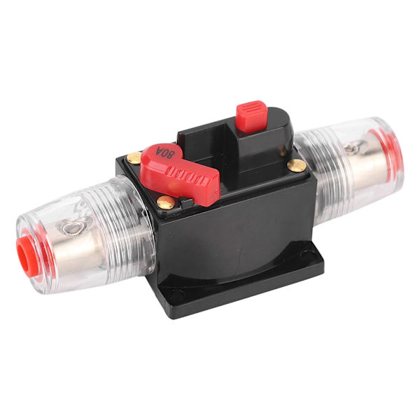 12-24V Bil Stereo Forsterker Reset Strømbryter Sikringsholder Biltilbehør 80A