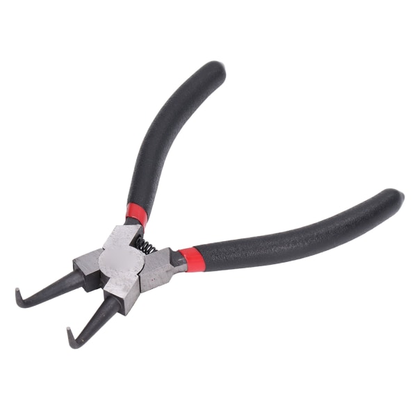 Internal Curved Retainer Ring Pliers Carbon Steel Rubber Circlip Pliers with Immersion Handle 6in