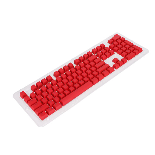 PBT Keycaps 106 Tangenter 2-Färgs Injektionsgjutning OEM Höjd Ljusgenomsläpp Anpassade Tangenter för Mekaniskt Tangentbord Röd