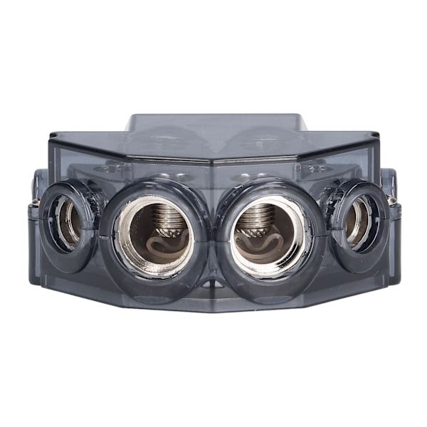 6-suuntainen sulakejakotukki maadoituskaapelin jakaja 0 Gauge sisään 2/4/8 Gauge ulos auton audio vahvistimelle