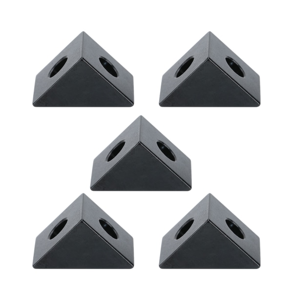 5st 3D-skrivare tillbehör för V-Slot / C Beam Triangel Connector V Spår Anslutningsvinkel Aluminiumblock