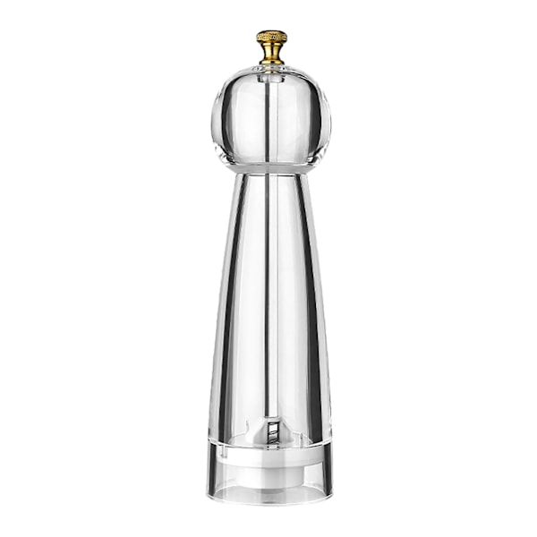 Pepper Grinder Acrylic Ceramic Round Head Multifunctional Pepper Mill Shaker for Kitchen