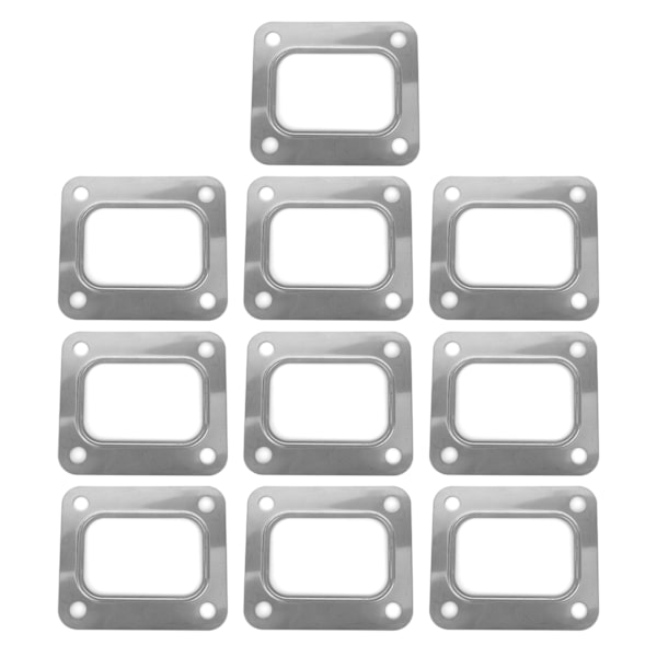 Turbo T4 Flange Pakning Rustfrit Stål 4 Bolthuller Separat Type Metallisk Knusningsstil