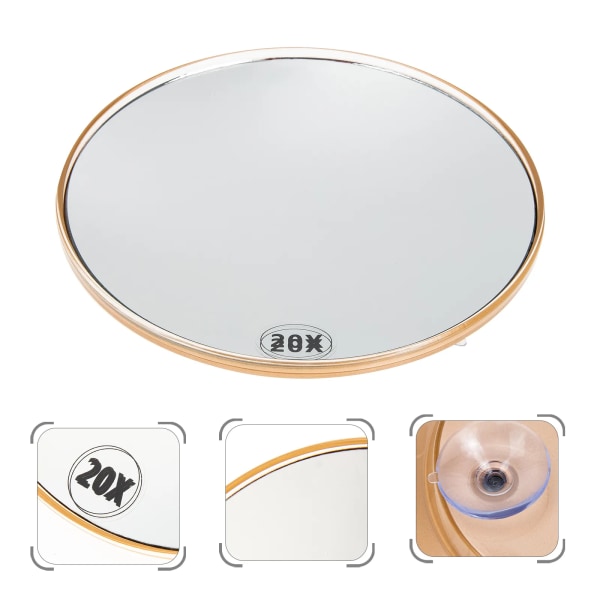 God kvalitet høj forstørrelsesspejl Makeup spejl 20X forstørrelsesspejl 20X 15cm black