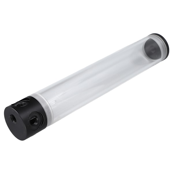 Vandkølingsbeholder 300 mm/11,8 tommer Længde G1/4 tommer gevind Lav støj Cylindrisk Akryl Plastmateriale Køletank
