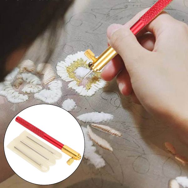 Kirjontahelmi Ranskalaisen AntiEmbroidering Työkalusarjan DIY-Käsityöompelutarvikkeet (Alumiiniseos Ranskalainen Kirjonnaneula)