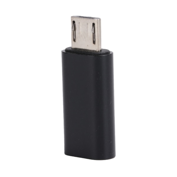 Typ-C till Micro USB Adapter Converter för mobiltelefondataöverföring och laddning (svart)