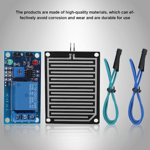 Regndroppsdetektionssensormodul med 12V reläkontroll