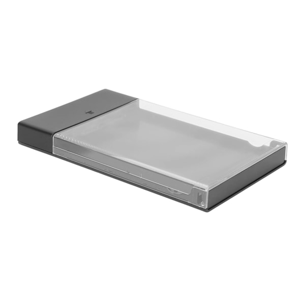 2,5-tums Hårddiskkabinett Transparent Skal Förstärkt Design LED-indikator Svart USB3.0 SSD-kabinett för Dator