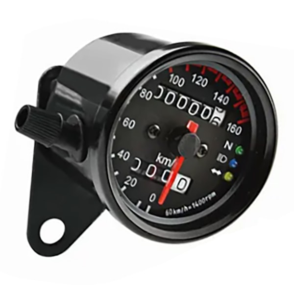 Motorcykel Speedometer 12V Digital Hastighed Kilometertæller Universal Pasform Odometer med Blå LED Baggrundsbelysning