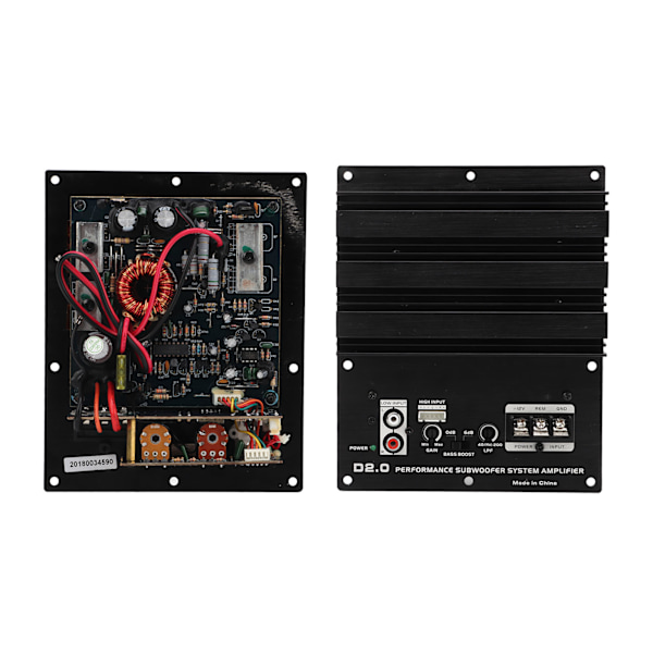Klass D Bilförstärkare 200W Bilstereo Effektstärkare Subwoofer 10HZ‑300HZ