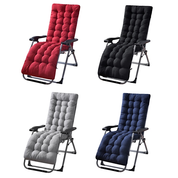 Patio Chaise Lounge Puder - Solstol Puder - Lounge Stol Puder til Rejser, Ferie, Indendørs og Udendørs