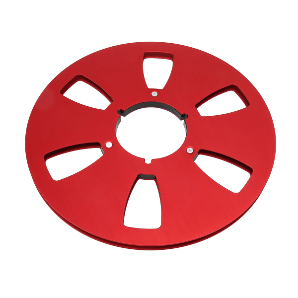 1/4 10,5 tuuman tyhjä kela 6-reikäinen alumiiniseos universal avauskoneen osa Ääniteippikela punainen