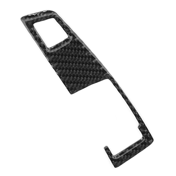 Kolfiber Växelspaksknapp Panel Trim Cover Passar F07/ F10/ F25/ F26 2009‑2016 LHDA (Enkel Brytare)