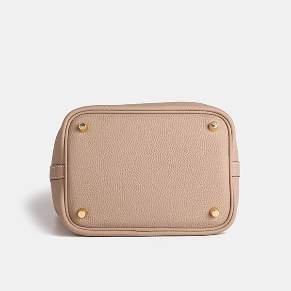 Stor Rosa Ko-Skinn Tote Bag Rymlig Äkta Läder Lychee Design Perfekt för Pendling Pink